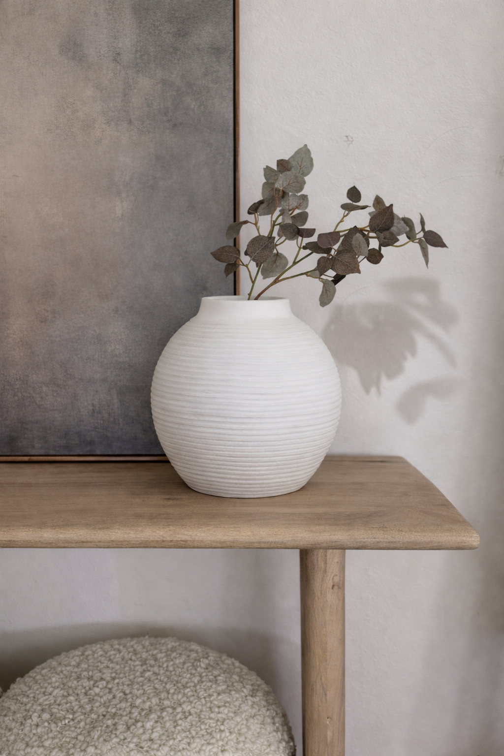 Swindale Ribbed Terracotta Vase