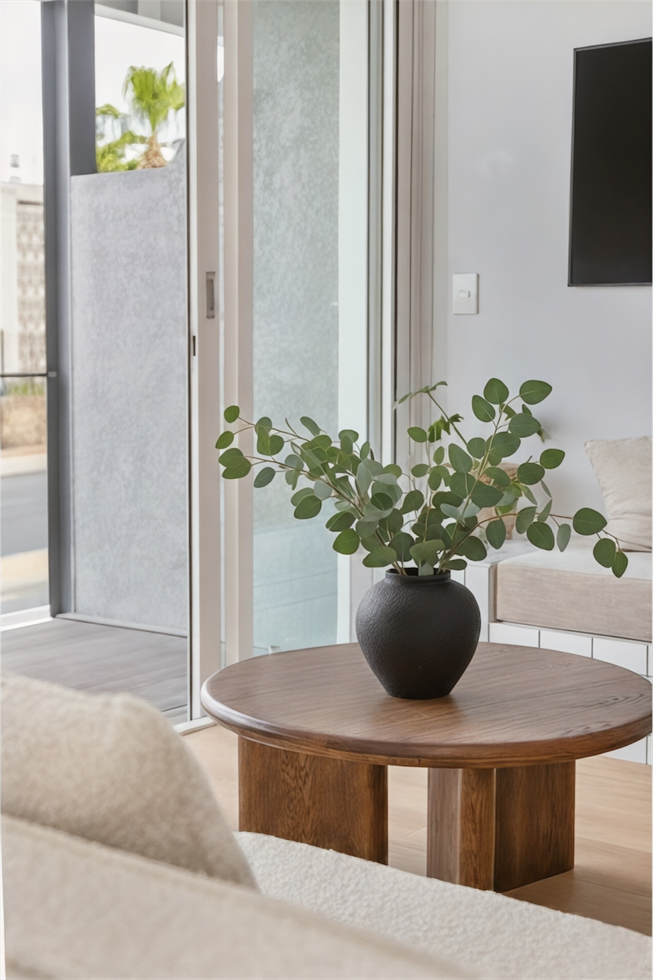 Blackened Amphora Vase