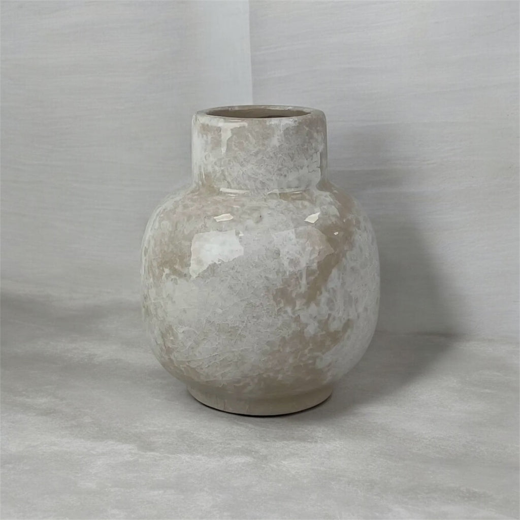 High-Neck Marbled Vase