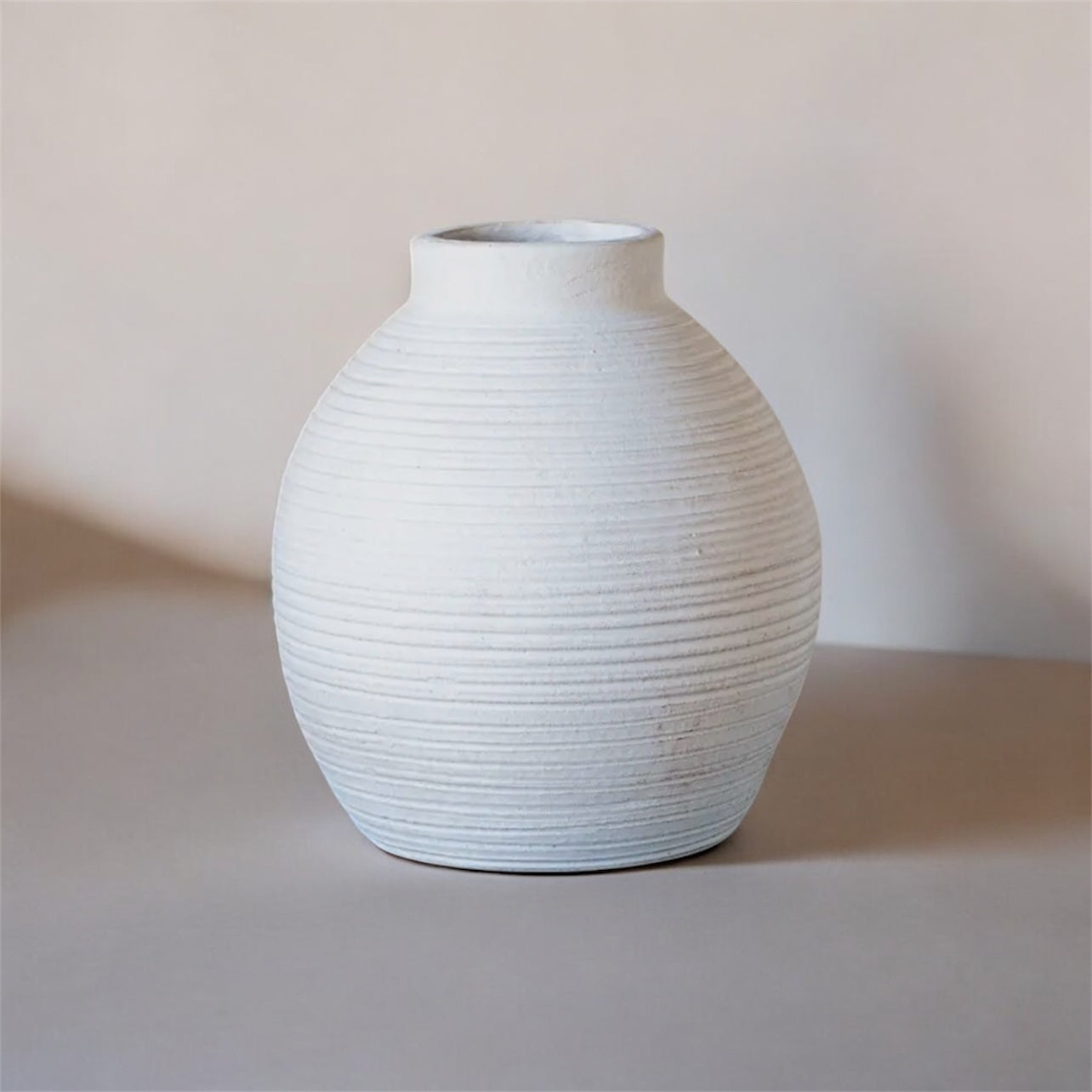 Swindale Ribbed Terracotta Vase