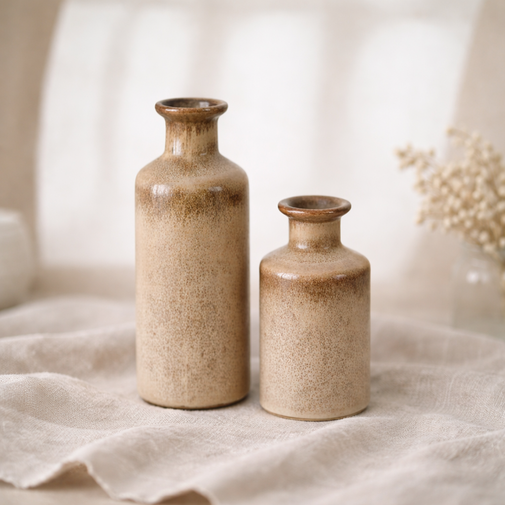 Nordic Porcelain Bud Duo Vase