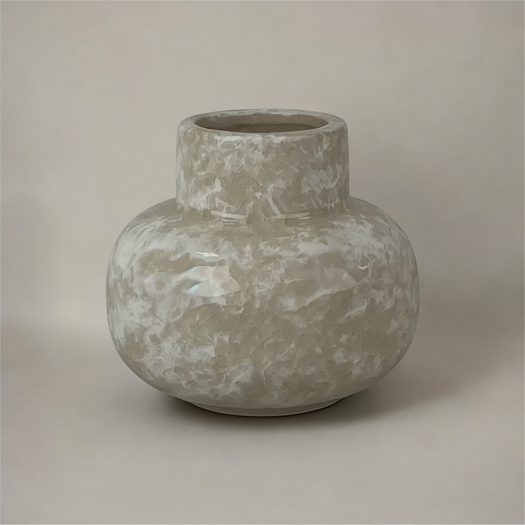 Marbled Stone Bud Vase