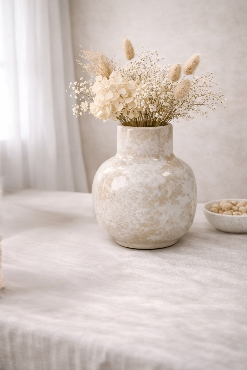 High-Neck Marbled Vase