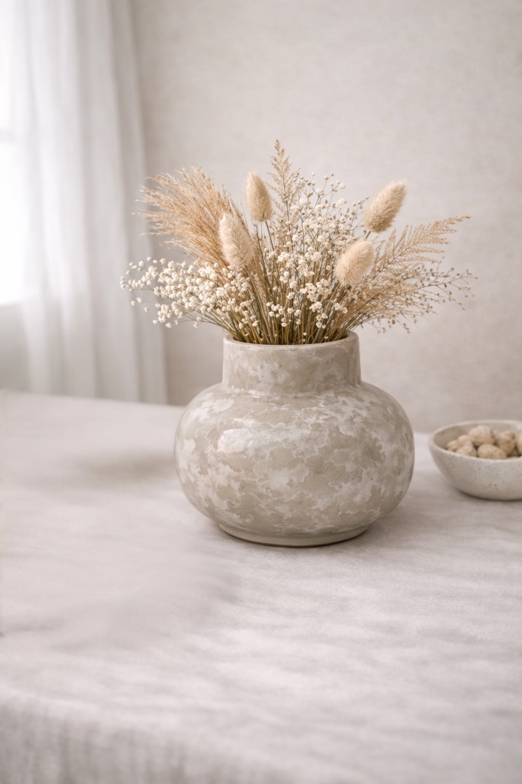 Marbled Stone Bud Vase