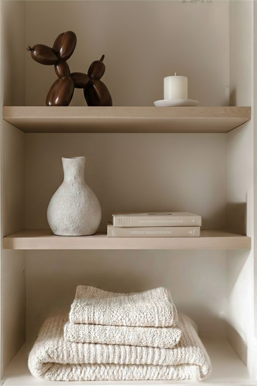 Rustic Ivory Terracotta Bud Vase